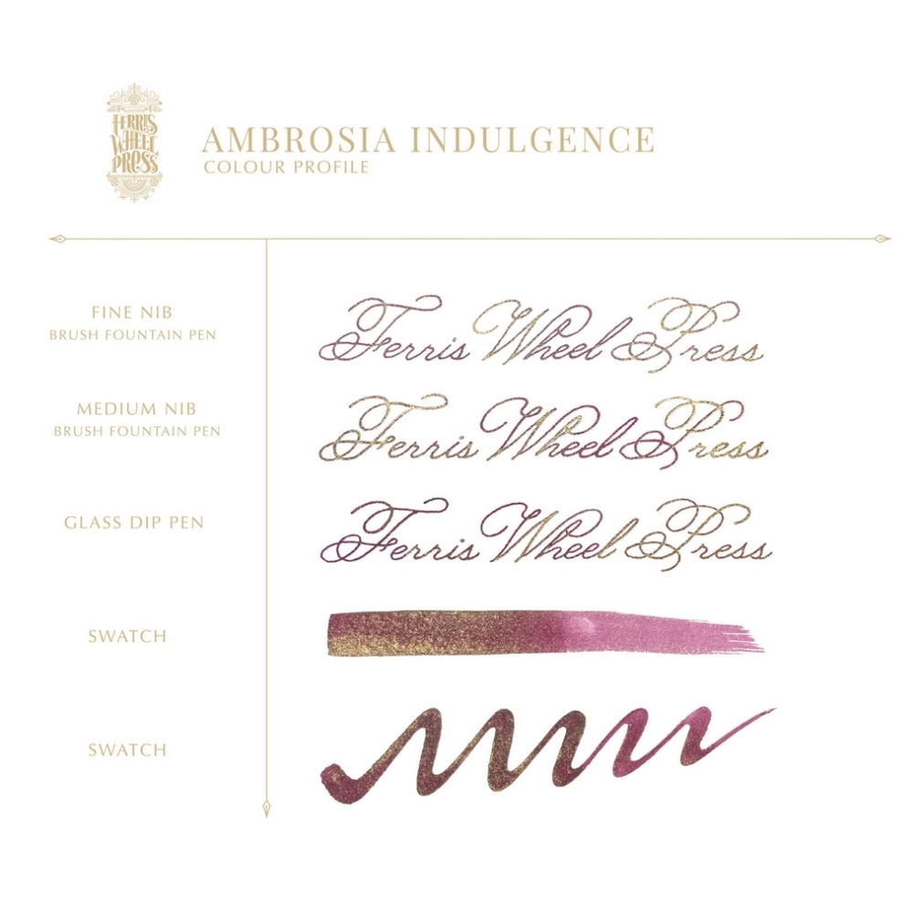 ⭐*NIB!* FerriTales | Ambrosia Indulgence 85ml Fntn Pen Ink by Ferris Wheel Press - Picture 3 of 5